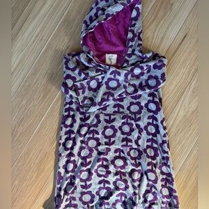 Mini Boden Purple and Gray Towel Dress